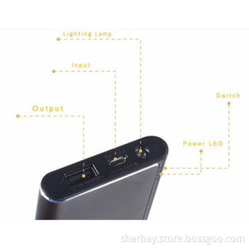 6,000mAh USB Mobile Phone Chargers with Flashlight & Li-polymer Battery, 5V/1A, RoHS, FCC, CE MarksNew